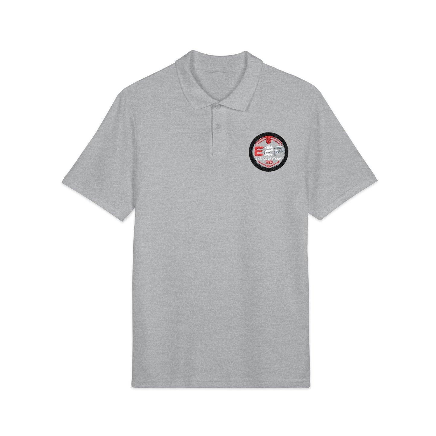 Extruder2plate, Unisex Pique Polo Shirt (Embroidery)