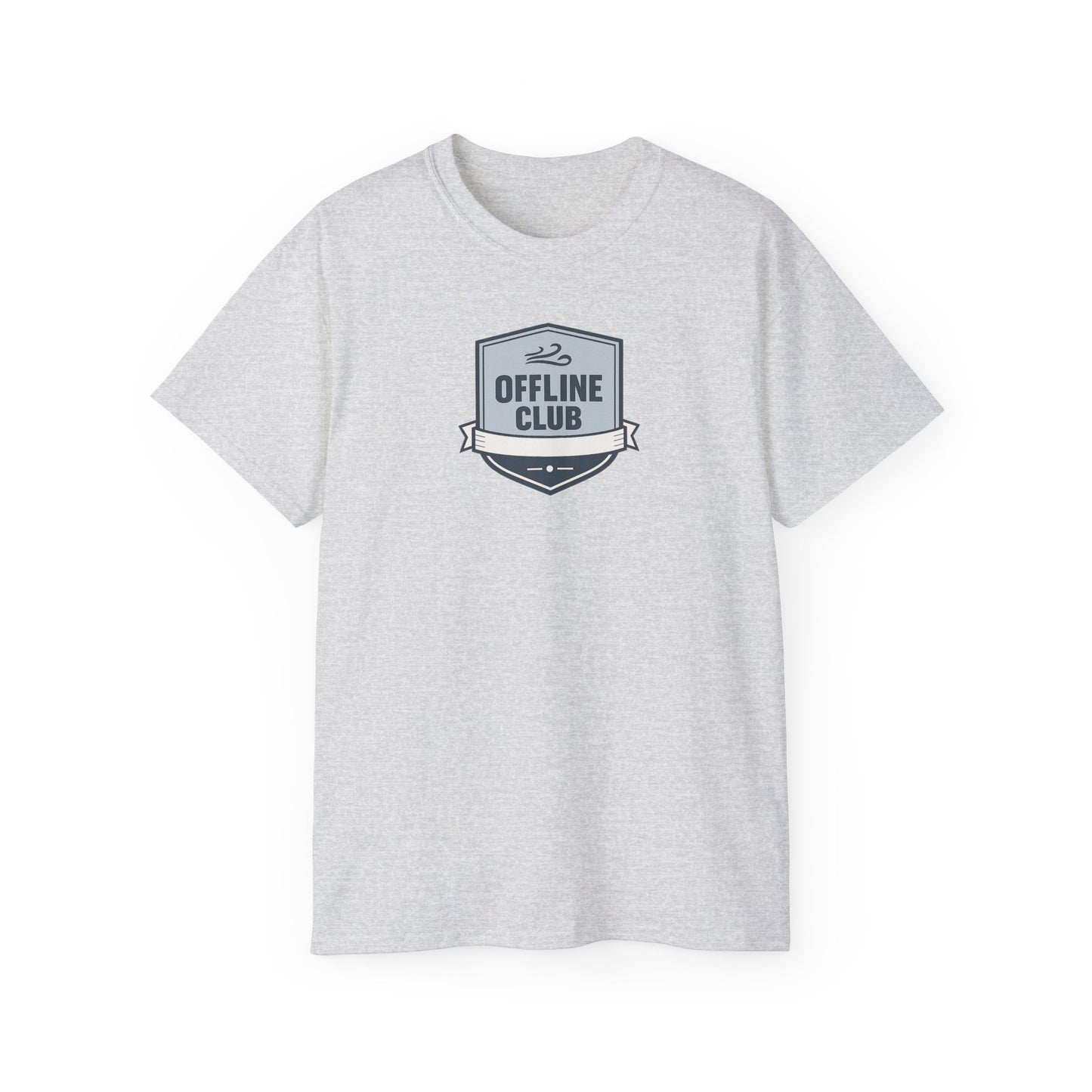 Offline Club Cotton Tee — Vintage Badge Graphic T-shirt