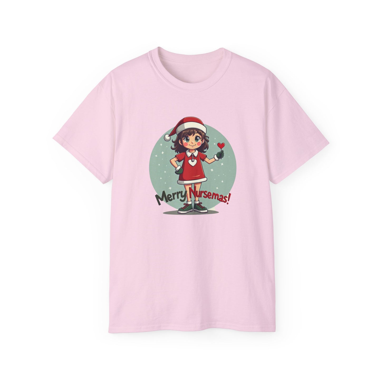Nurse Christmas Tee — "Merry Nursemas!" Holiday Nurse T-Shirt