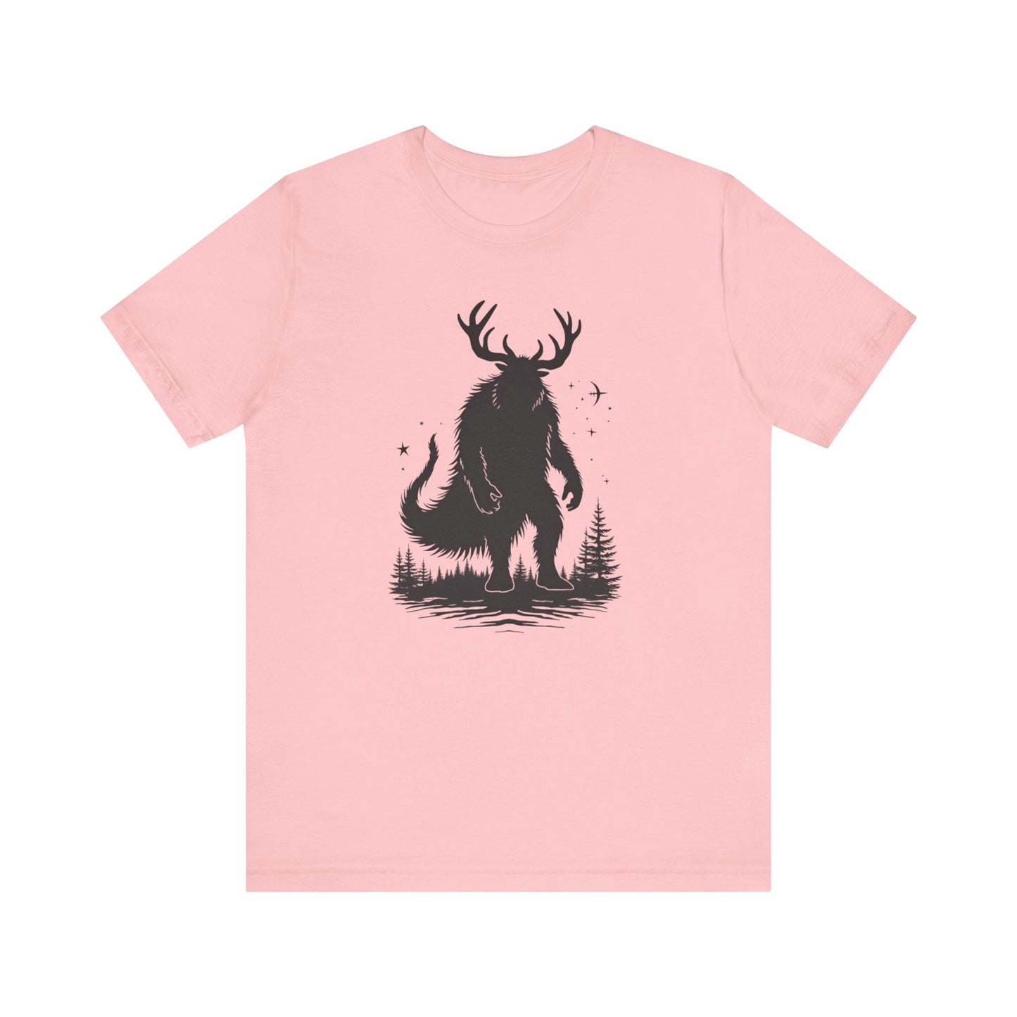 Krampus Squatch T-Shirt — Deer-Antlered Sasquatch Graphic Tee