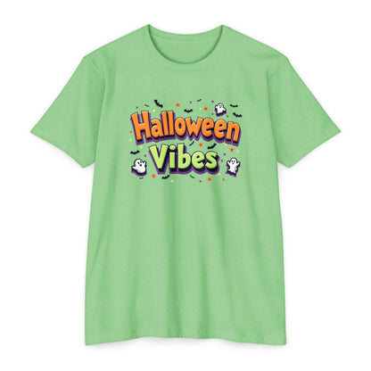 Halloween Vibes Unisex T-Shirt, Spooky Tee, Fall Fashion, Halloween Party Shirt, Gift for Ghost Lovers, Casual Autumn Wear