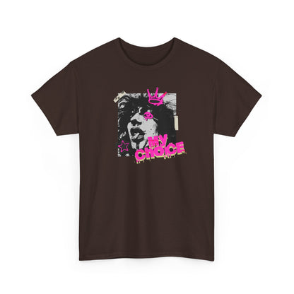 My Choice Graphic Tee — Punk Dog Crown Vintage Streetwear T‑Shirt