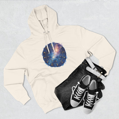 Galaxy Constellation Hoodie — Cosmic Star Map Fleece Pullover