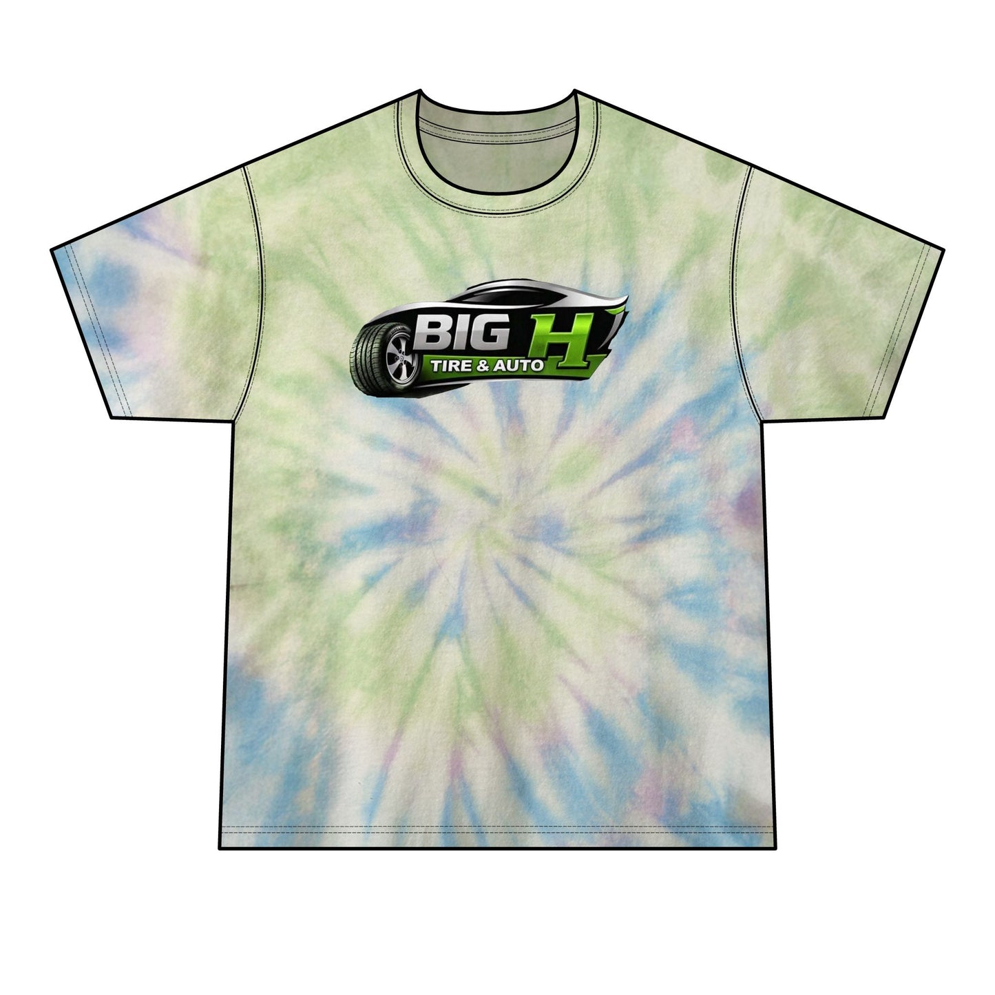 Mechanic Big H, Men's Tie-Dye Tee