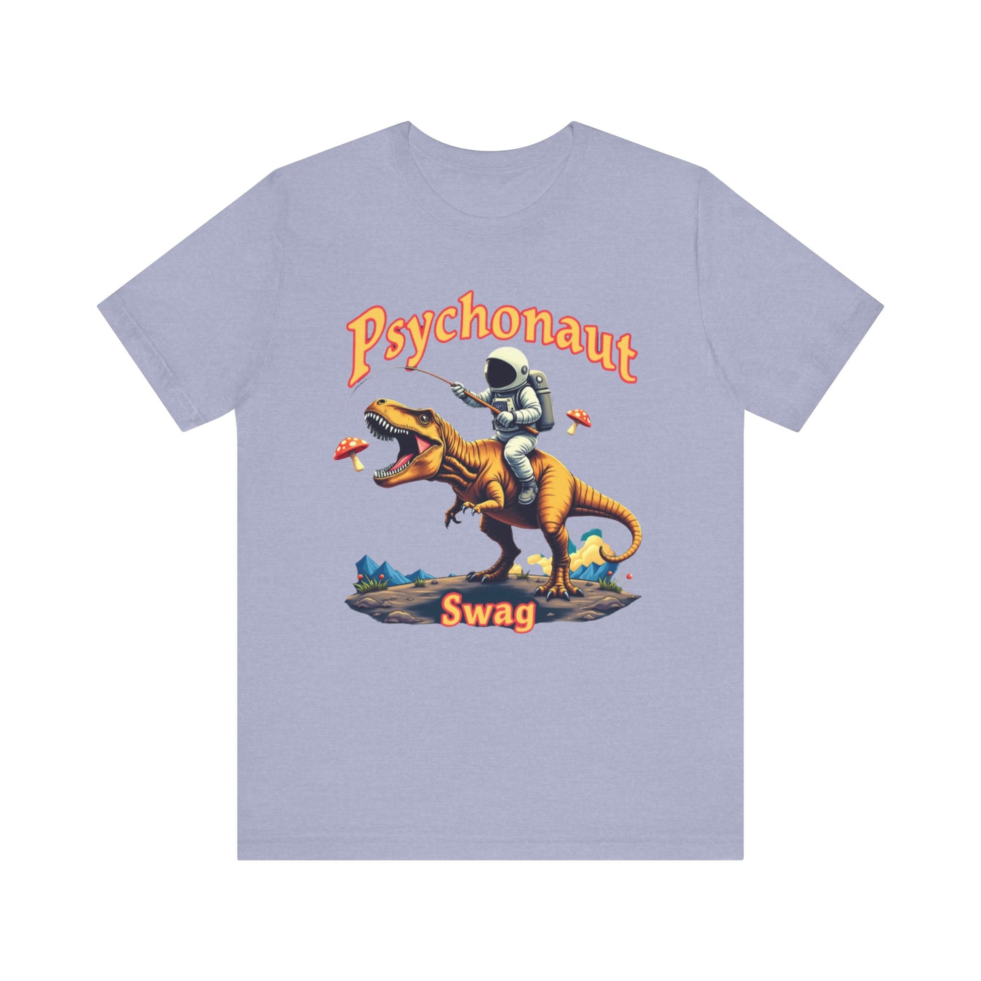 Psychonaut T-Rex Tee - Cool Retro Unisex Jersey Short Sleeve Shirt, Perfect for Gifts, Festivals, and Everyday Wear - Psychonaut Swag