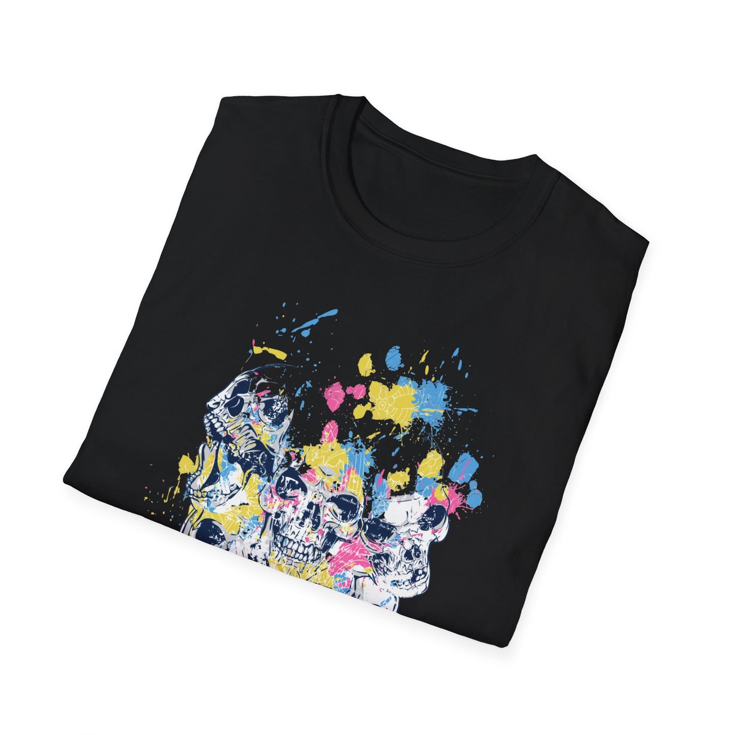 Split Skulls, Unisex Softstyle T-Shirt