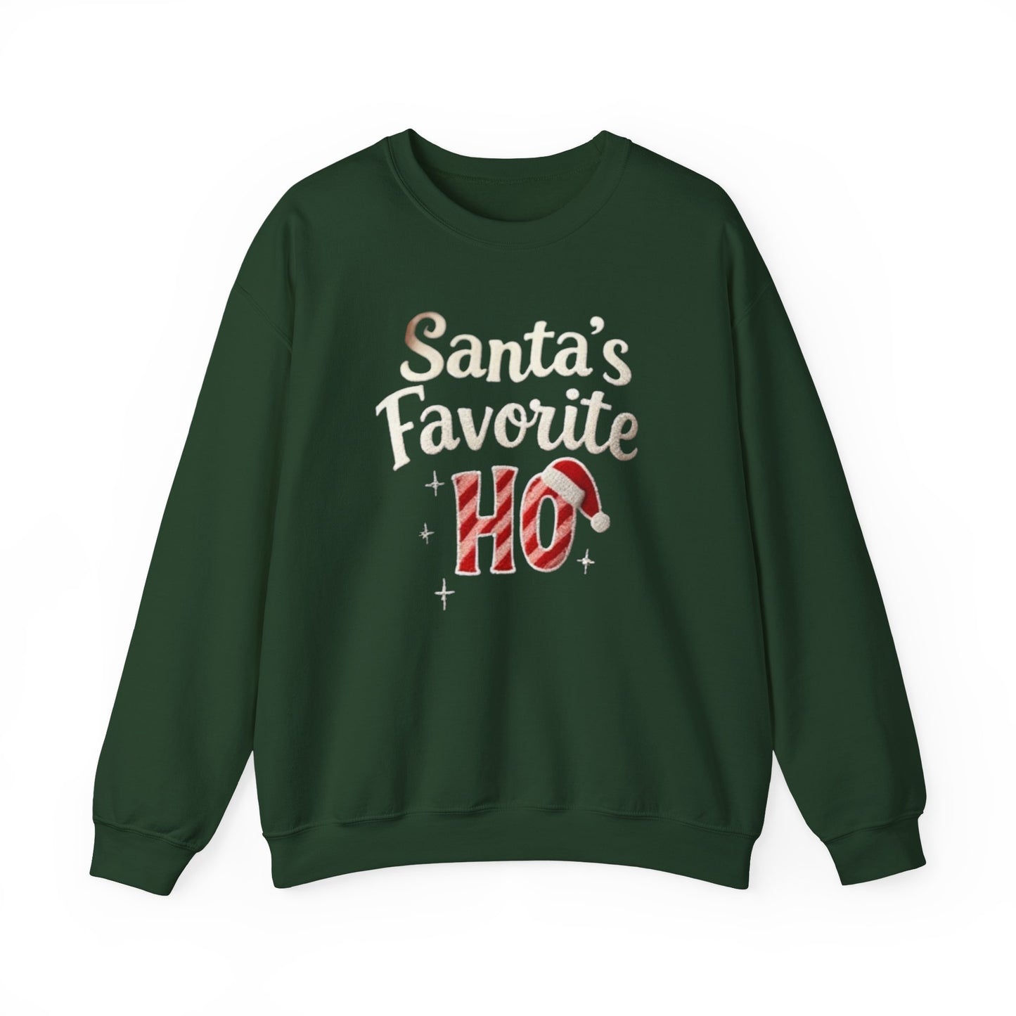 Santa’s Favorite, ugly Christmas sweater Unisex Heavy Blend™ Crewneck Sweatshirt