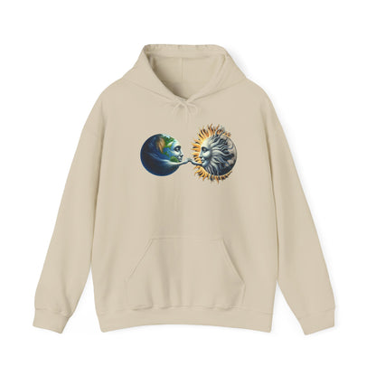 Sun-Locked Earth, High,Unisex Heavy Blend™ Hooded Sweatshirt - Psychonaut Swag