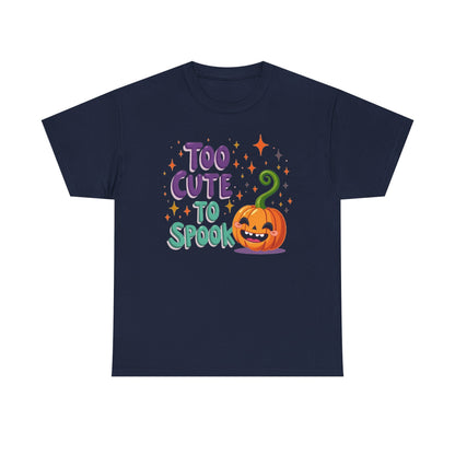 Too Cute to Spook Pumpkin T-Shirt — Cute Halloween Graphic Tee