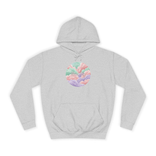 Pastel Cloud Circle Hoodie — Dreamy Vaporwave Pullover for Teens & Students