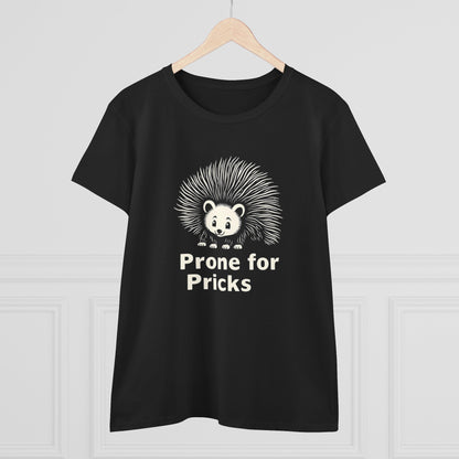 Prone for Pricks, Funny Hedgehog Tee, Quirky Animal Shirt, Cute Graphic Tee, Gift for Animal Lovers, Casual Wear, Summer Top