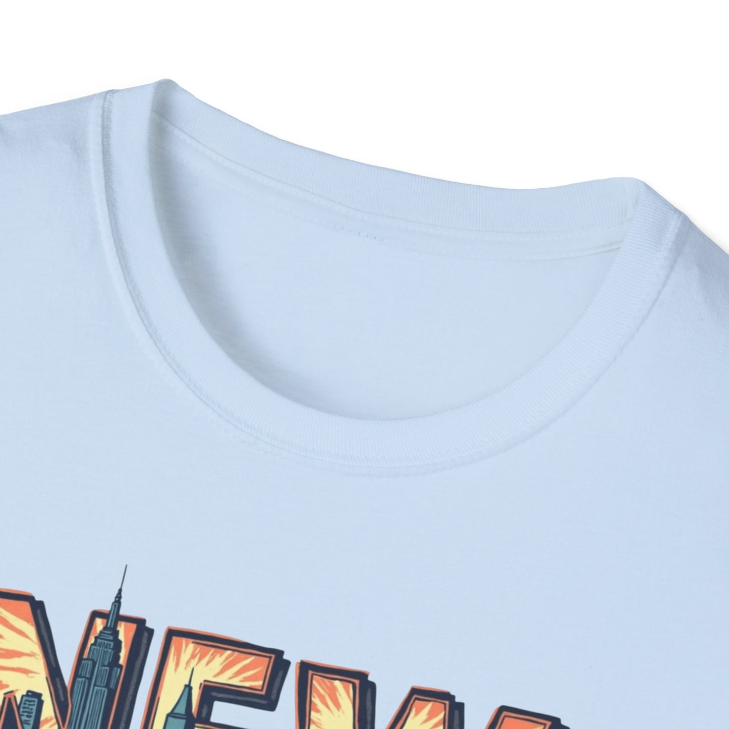 New York Vintage Cityscape T-Shirt — City-Owned Grocery Stores Retro Graphic Tee