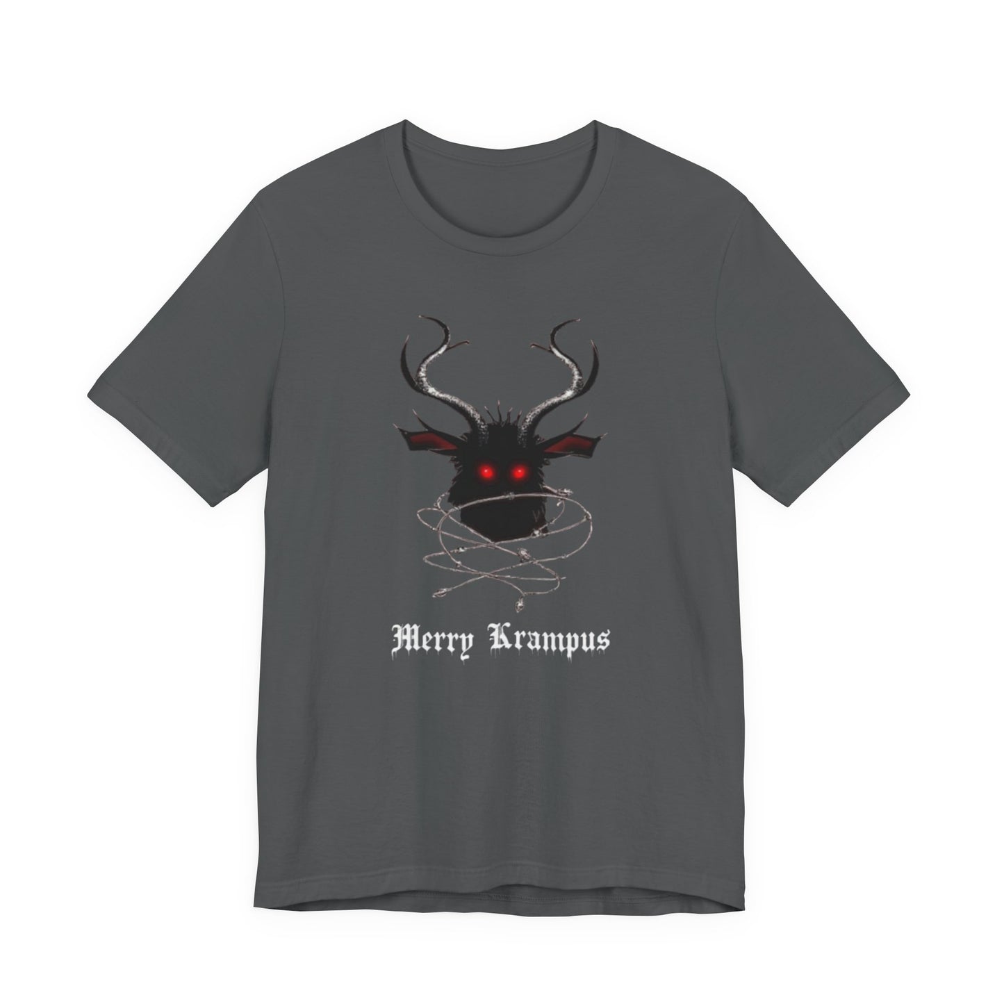 Krampus Graphic Tee — "Merry Krampus" Holiday Horror T-Shirt