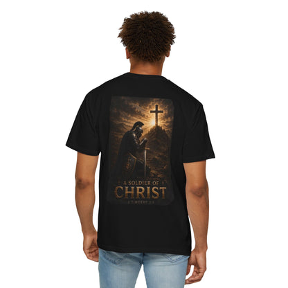 Team Up: A Soldier of Christ Graphic T-Shirt — Christian Faith Warrior Tee