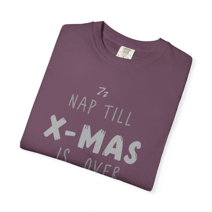 Nap Till X-Mas T-Shirt — Funny Christmas Holiday Tee