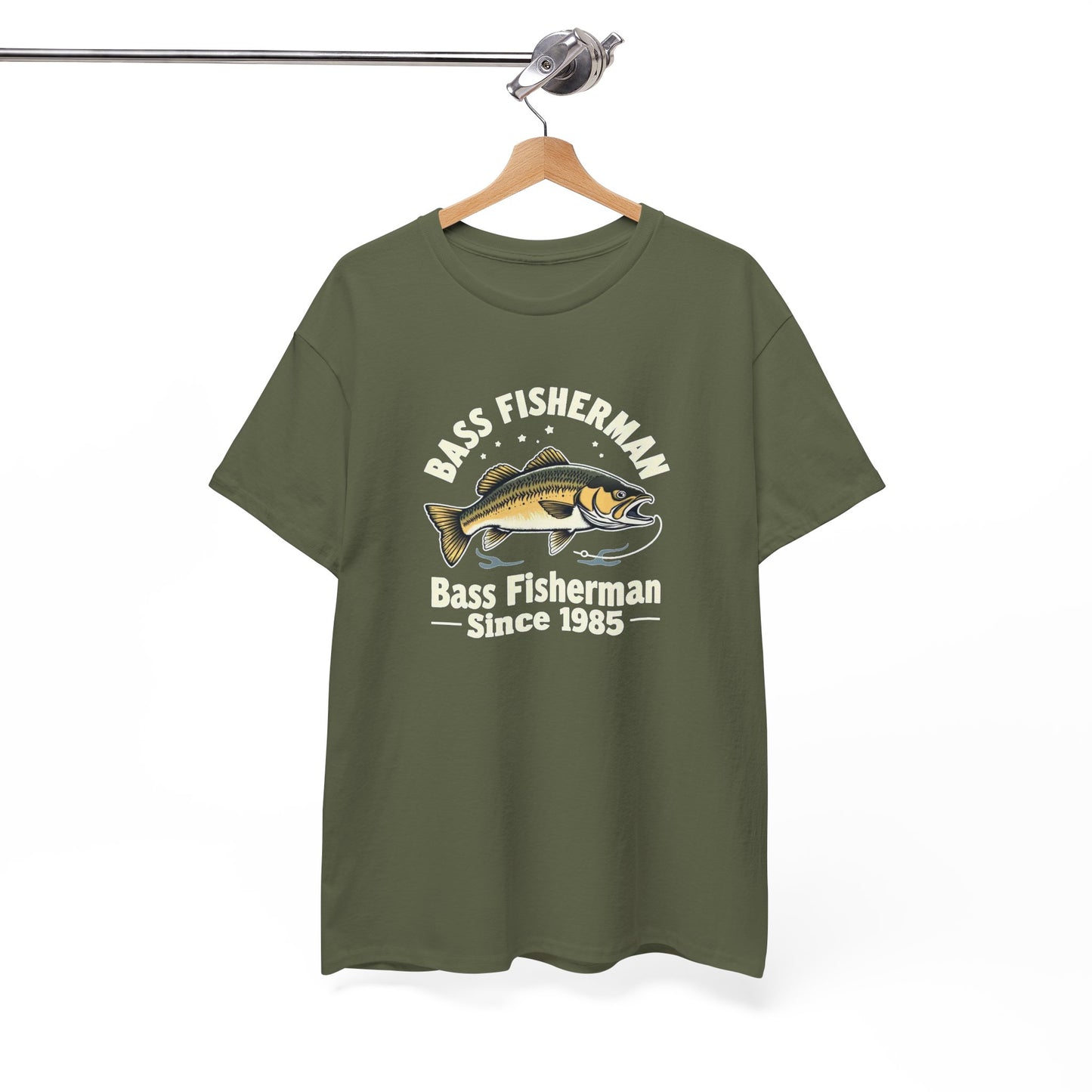 Bass Fisherman T-Shirt – "Bass Fisherman Since 1985" Vintage Fishing Tee