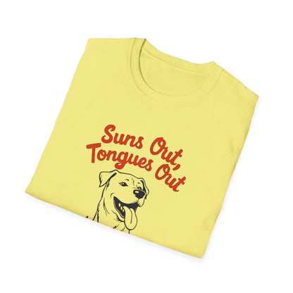 Suns Out, Tongues Out T-Shirt – Unisex Summer Tee, Dog Lovers Gift, Casual Wear, Cute Pet Shirt, Animal Lover Apparel - Psychonaut Swag