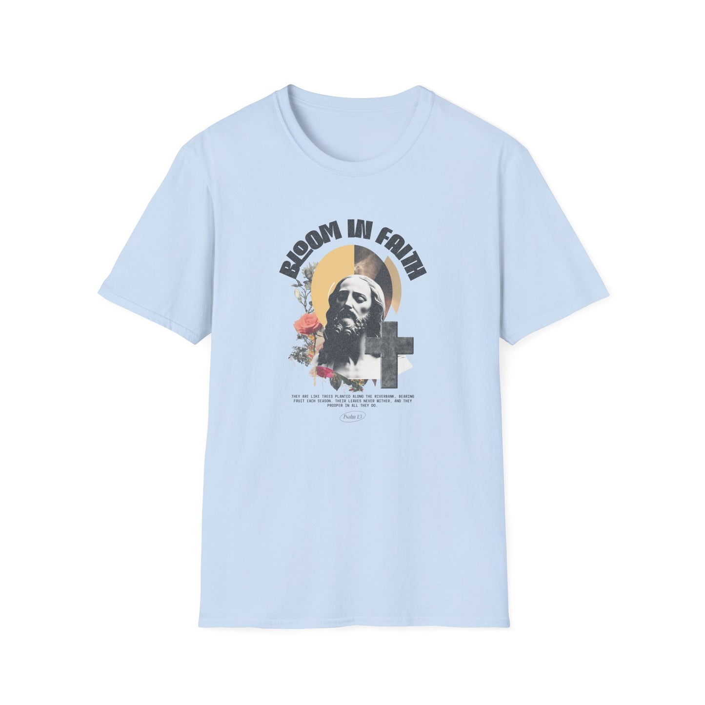 Grow in Faith T-Shirt — Retro Jesus Graphic Tee for Christians