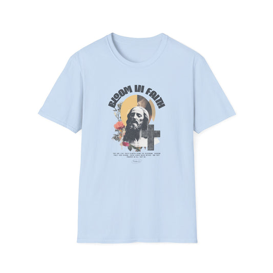 Grow in Faith T-Shirt — Retro Jesus Graphic Tee for Christians