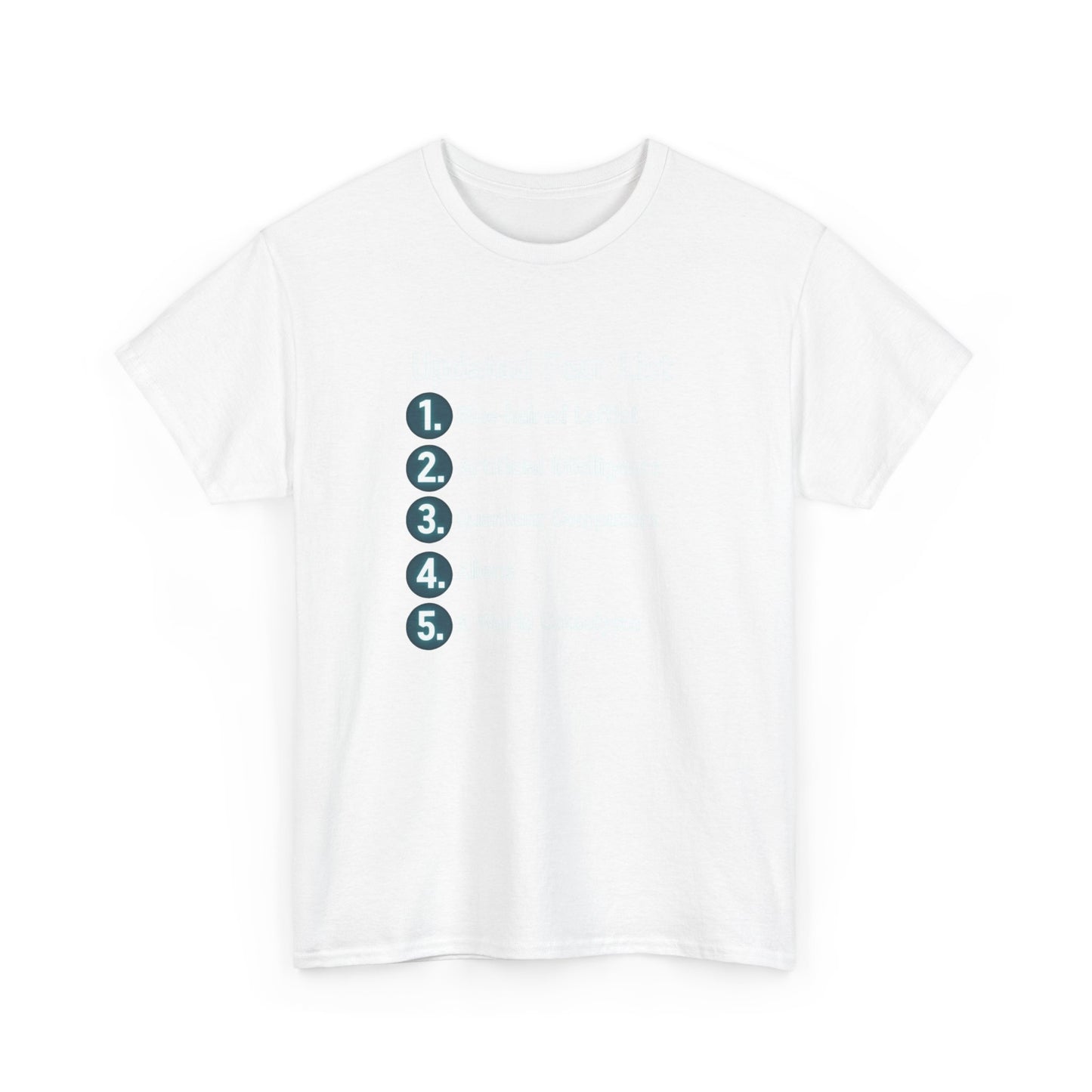 Updated Fear List Graphic Tee — Political Humor T-Shirt