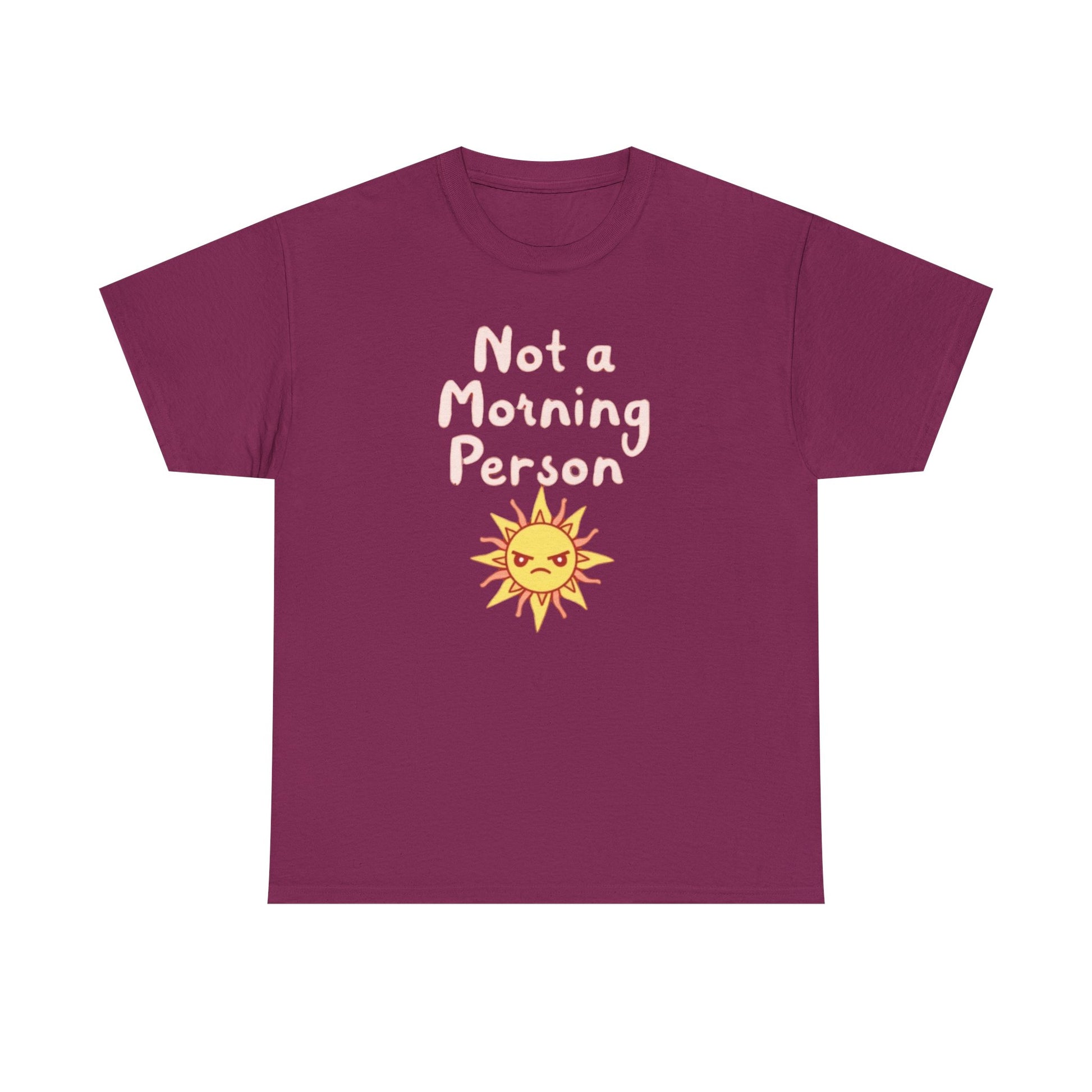 Not a Morning Person, Unisex Cotton T-Shirt, Fun Apparel for Kids and Adults, Perfect Gift for Birthdays and Celebrations - Psychonaut Swag