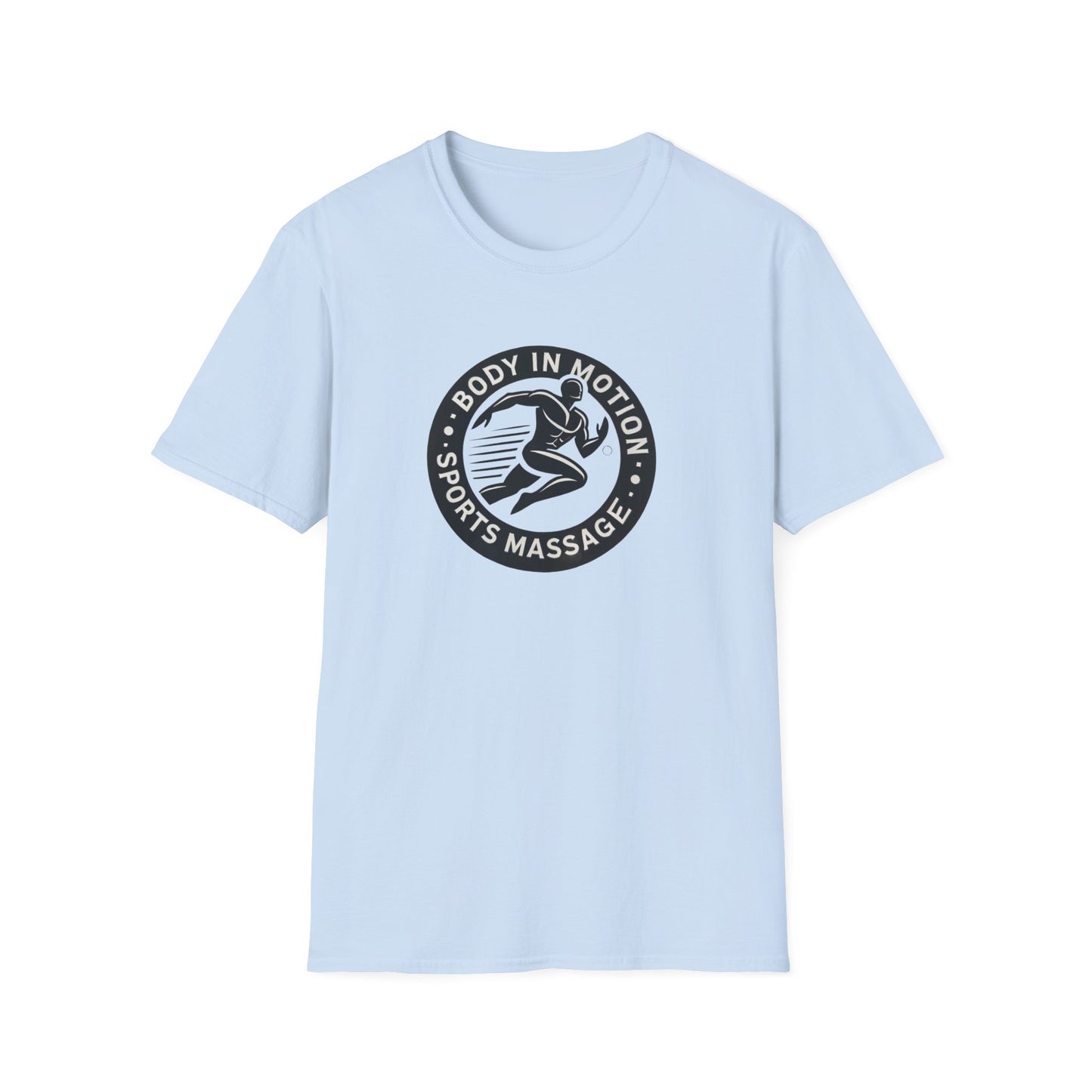 Sports Massage T-Shirt — "Body in Motion" Logo Athletic Tee