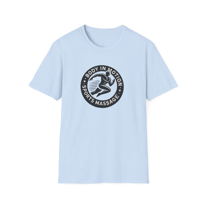 Sports Massage T-Shirt — "Body in Motion" Logo Athletic Tee