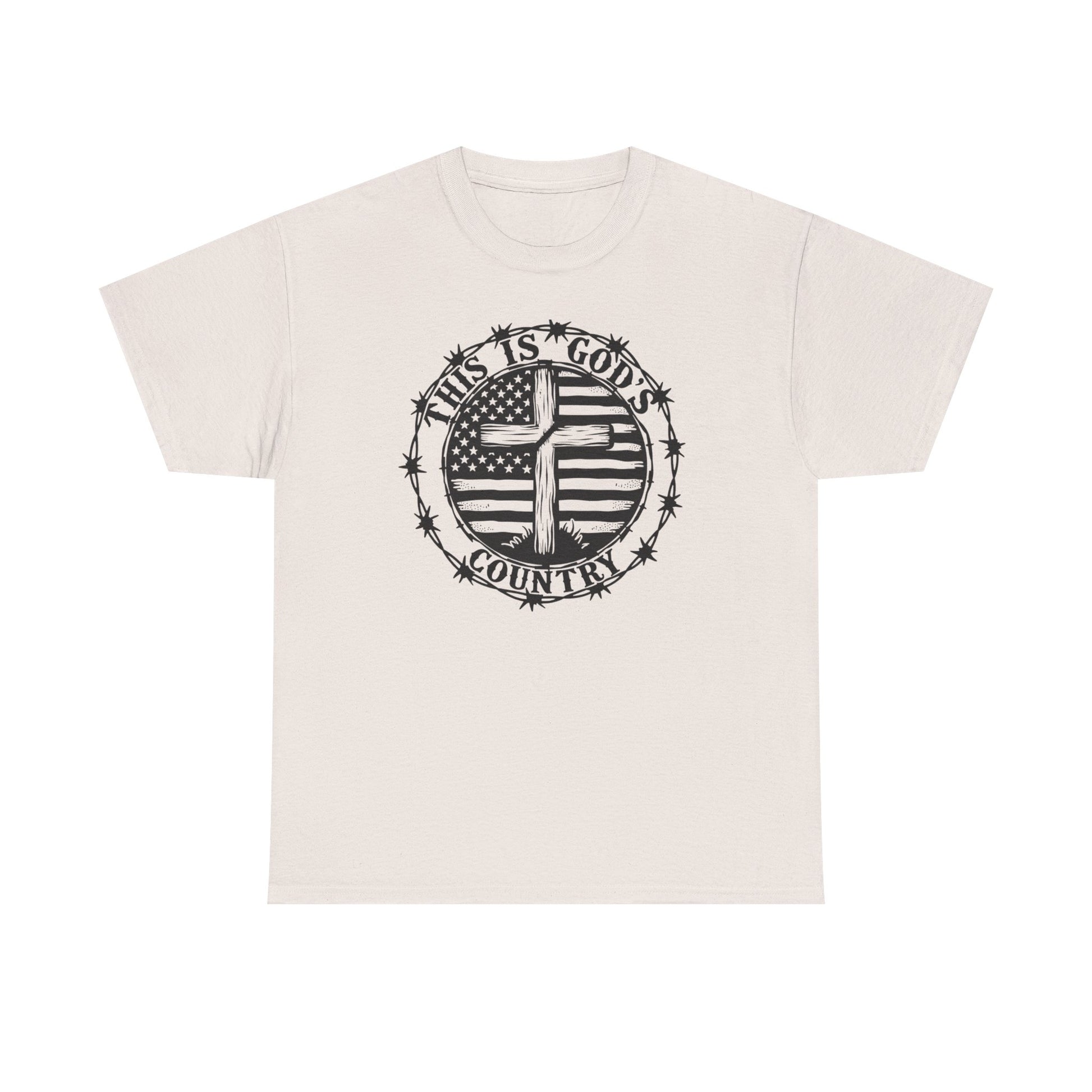 God’s Country, Unisex Heavy Cotton Tee - 'This is God's Country' Graphic Tee - Psychonaut Swag