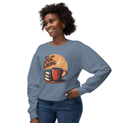 Hot Cocoa & Books Sweatshirt — Cozy Reading Crewneck