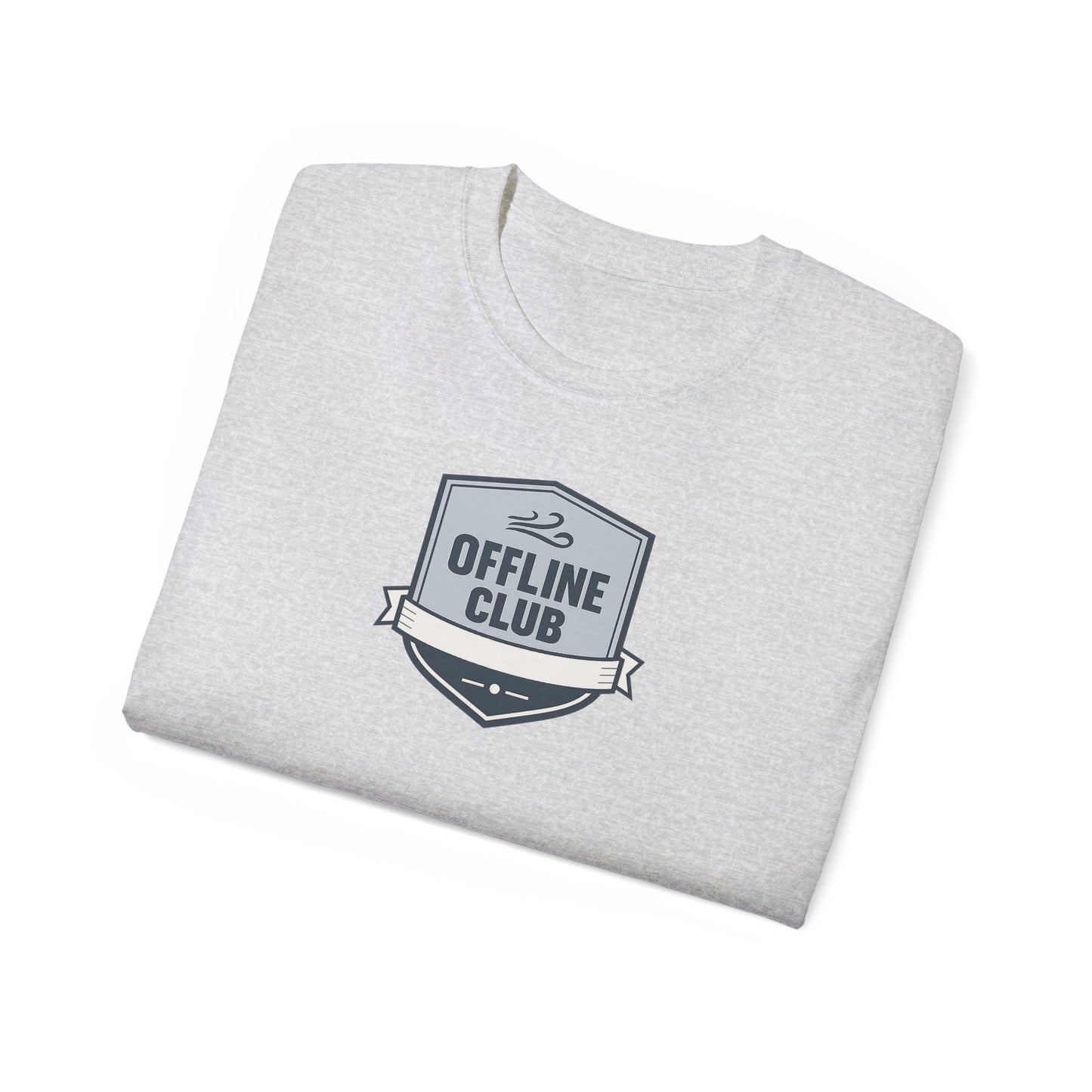 Offline Club Cotton Tee — Vintage Badge Graphic T-shirt