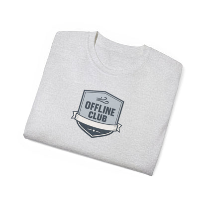 Offline Club Cotton Tee — Vintage Badge Graphic T-shirt