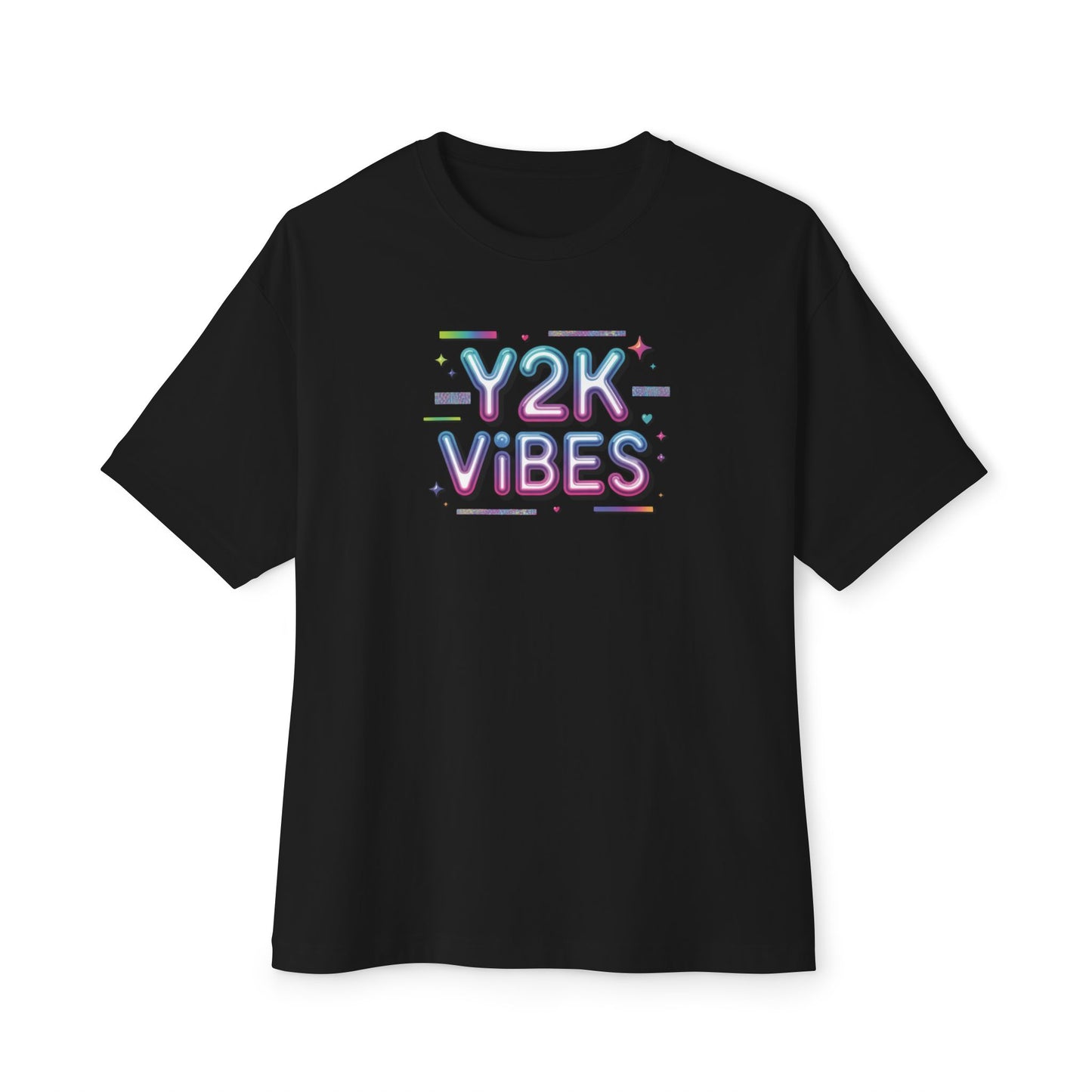 Y2K Vibes Tee - Retro 2000s Graphic Boxy T-Shirt