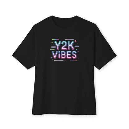 Y2K Vibes Tee - Retro 2000s Graphic Boxy T-Shirt