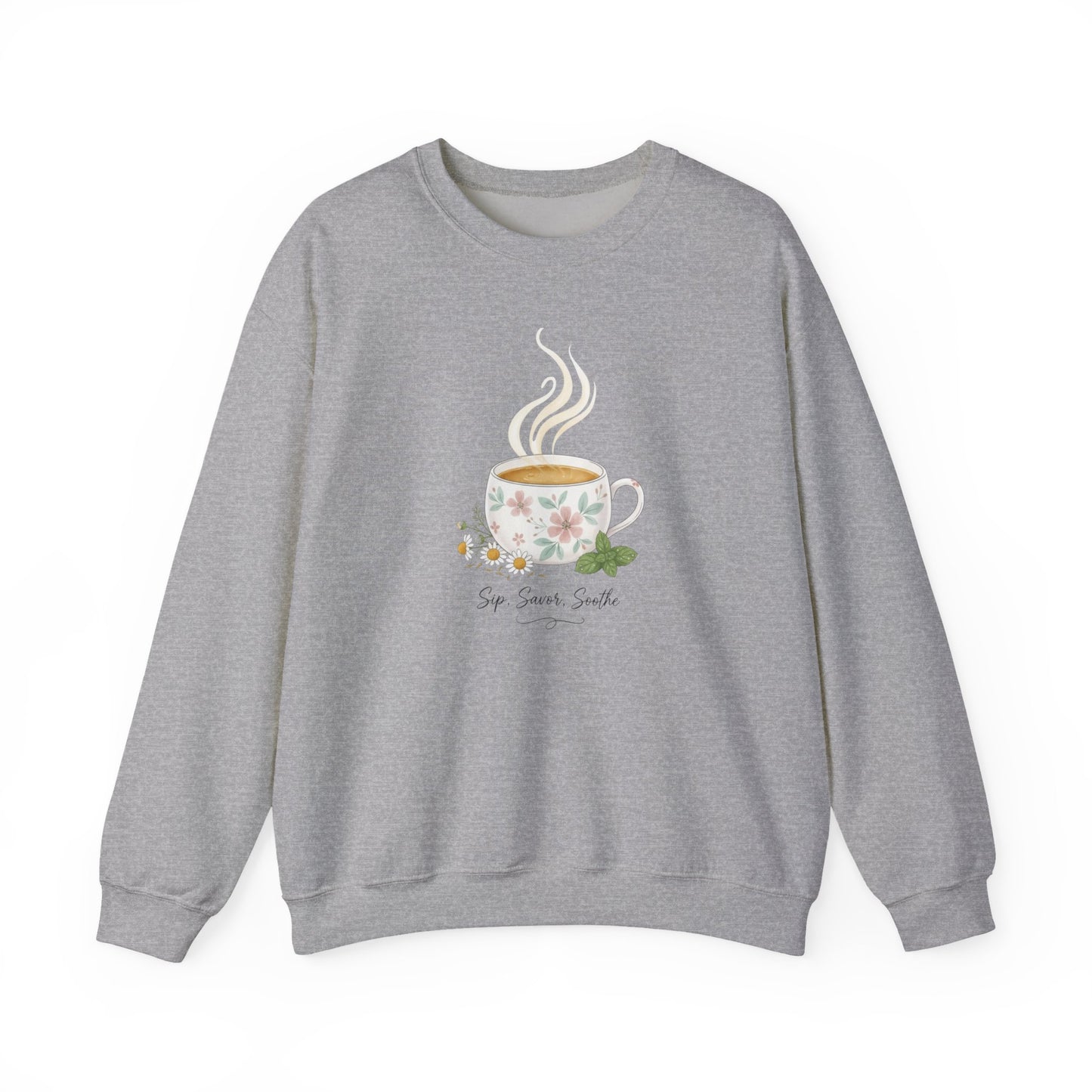 Sip and Soothe, Unisex Heavy Blend™ Crewneck Sweatshirt