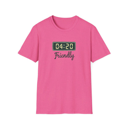 Friendly 4:20 Unisex T-Shirt | Marijuana Enthusiast Tee, Cannabis Gift, 420 Apparel, Stoner Friends Outfit, Chill Vibe Clothing