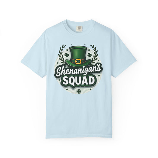 Shenanigan’s Squad T-Shirt — St. Patrick’s Day Leprechaun Hat Tee