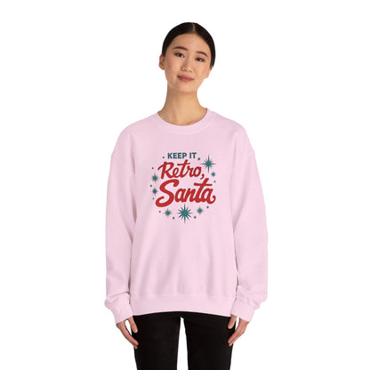Retro Santa Sweatshirt — Vintage Holiday Crewneck