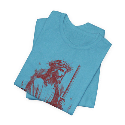 Jesus Christ iconic Tee – Christian Faith T‑Shirt with Crown of Thorns Design