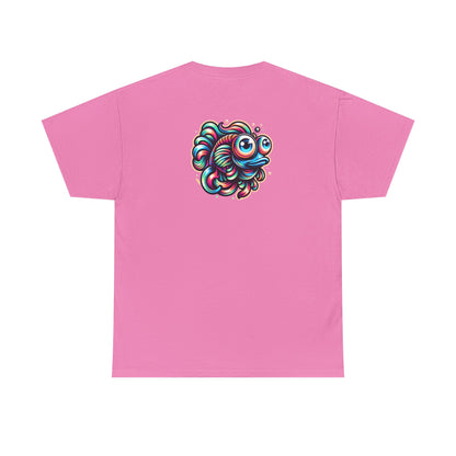 Psychedelic Fish Graphic Unisex Heavy Cotton Tee - Fun & Vibrant Apparel - Psychonaut Swag