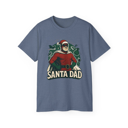 Santa Dad T-Shirt — Retro Vintage Father Christmas Tee for Dads