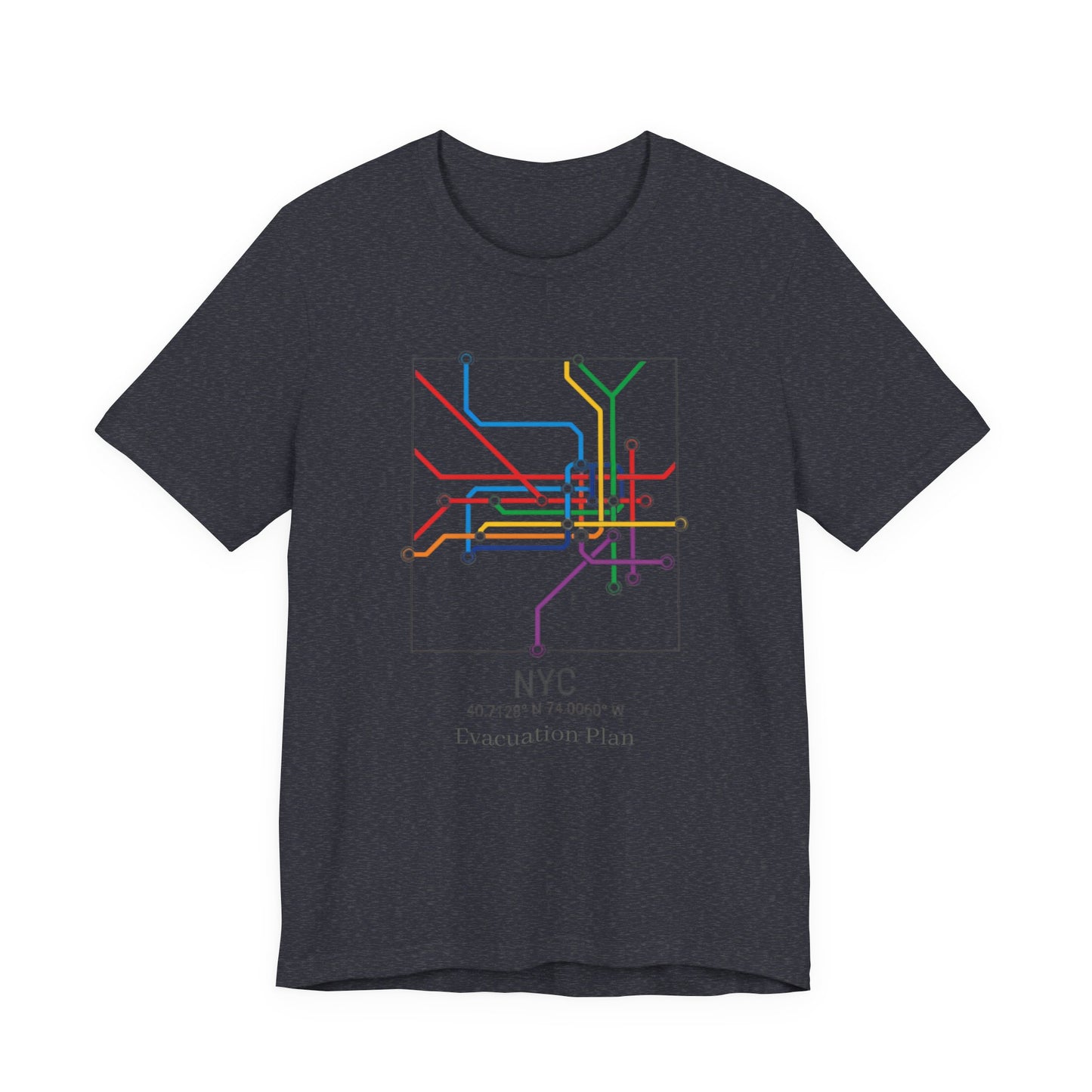 NYC Evacuation Plan, Unisex Jersey Short Sleeve Tee