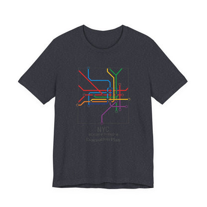 NYC Evacuation Plan, Unisex Jersey Short Sleeve Tee