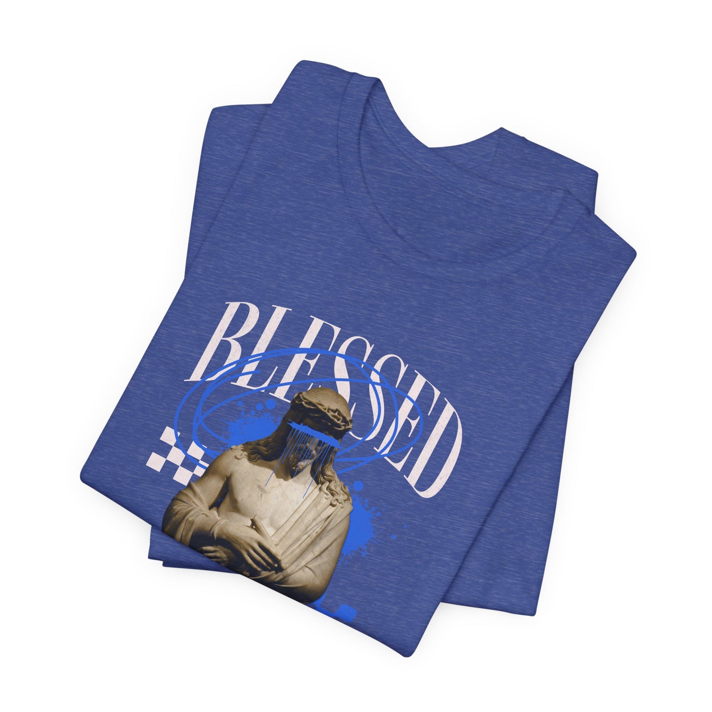 Blessed Statue Graphic Tee — Vintage Aesthetic Rome MMXXIV T-Shirt