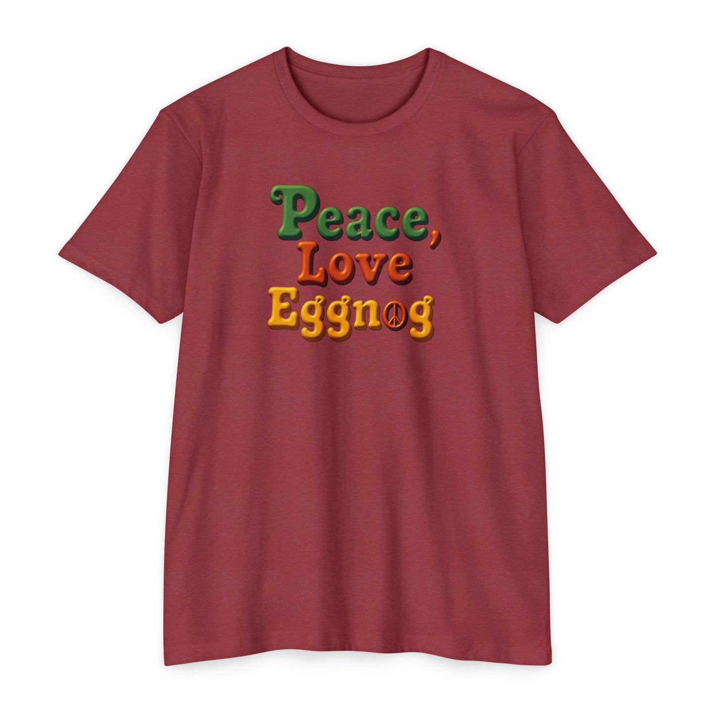 Peace, Love, Eggnog Holiday T-Shirt