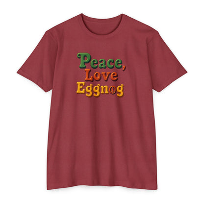 Peace, Love, Eggnog Holiday T-Shirt