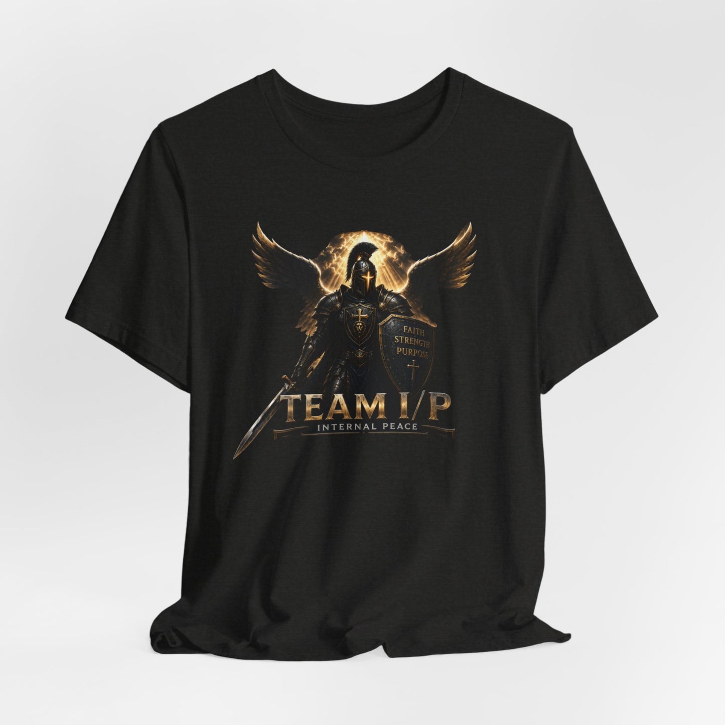 Team Internal Peace, Guardian of The Cross Tee — Military Brotherhood Graphic T-Shirt