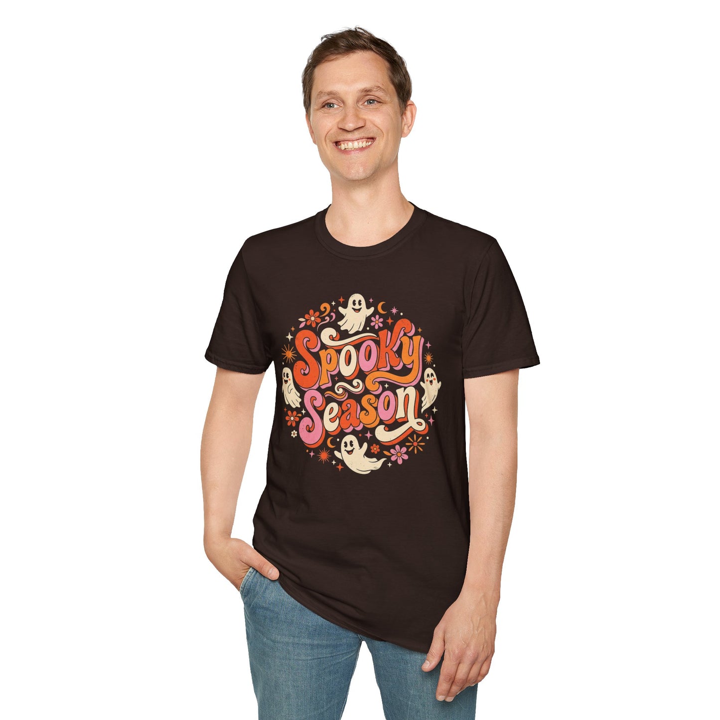 Spooky Season T-Shirt — Retro Ghost Halloween Tee