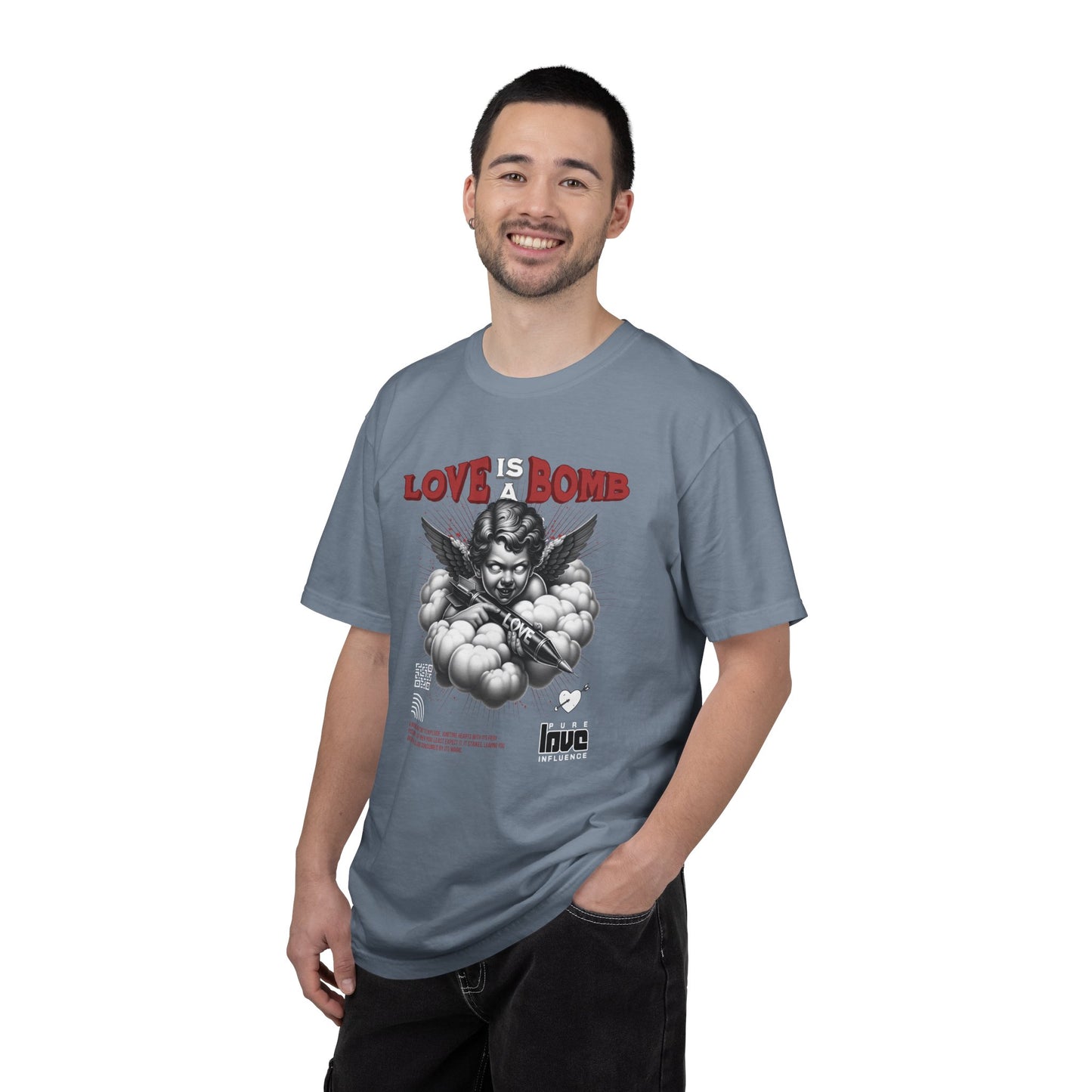 Love Is a Bomb T-Shirt — Vintage Cherub Graphic Tee