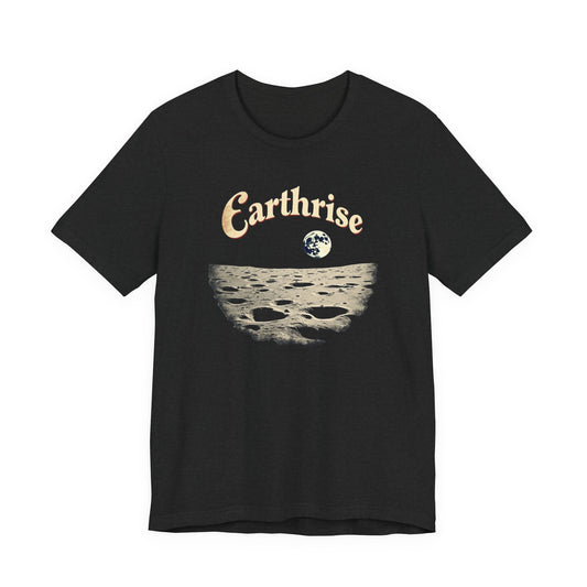 Earthrise Unisex Tee | Vintage Style Graphic Shirt, Eco-Friendly Apparel, Gift for Nature Lovers, Casual Wear, Astronomy Gift