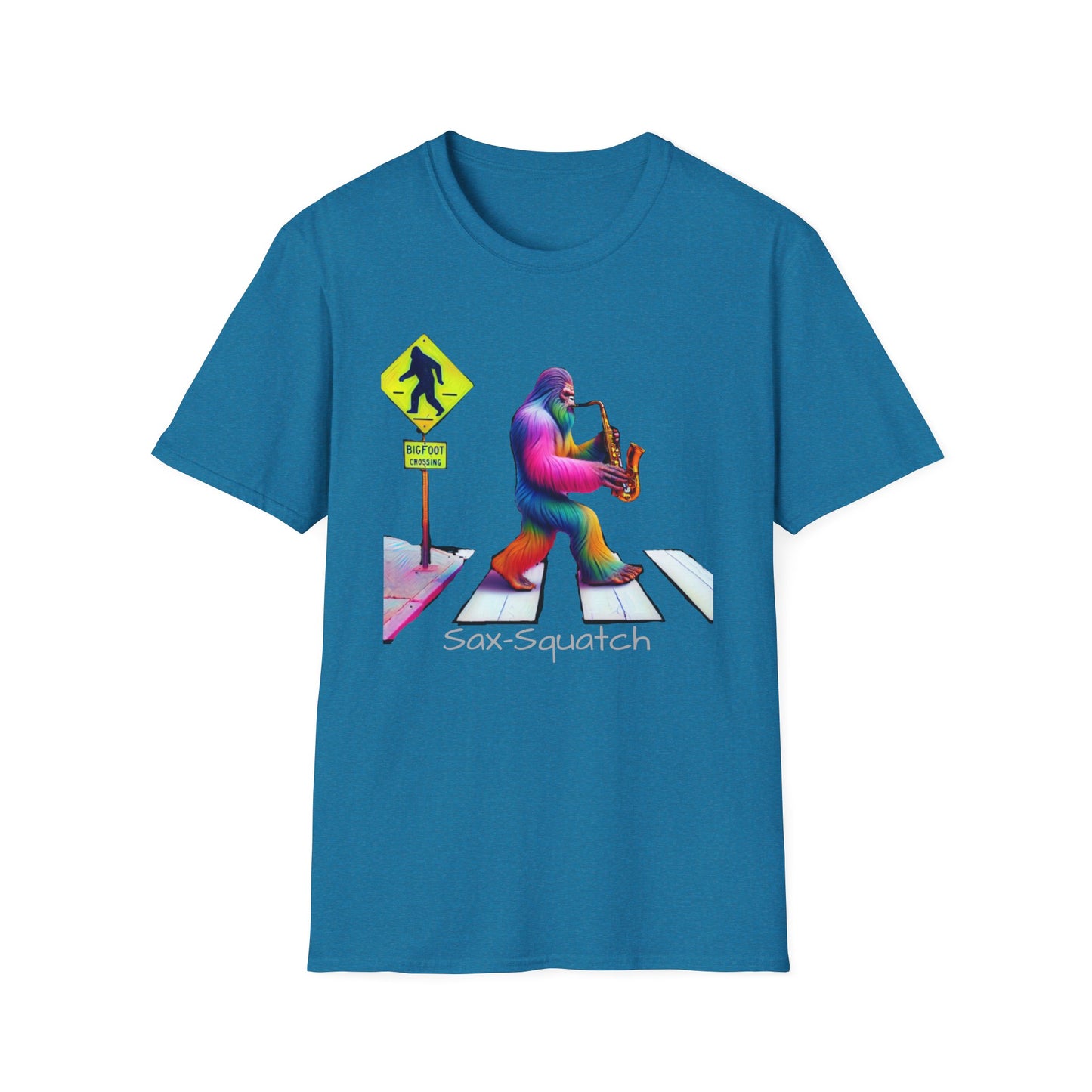 Sax-Squatch, Unisex Softstyle T-Shirt